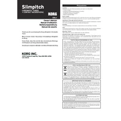 KORG Slimpitch manual cover