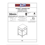 Tromso B&M 1 Drawer Unit 374196 manual cover