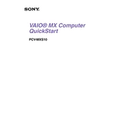 Sony PCV-MXS10 manual cover