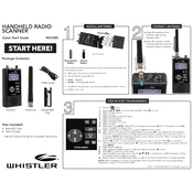 Whistler WS1080 Handheld Radio Scanner manual cover