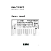 KORG modwave manual cover