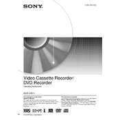 Sony RDR-VX511 manual cover