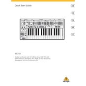 Behringer MS-101 manual cover