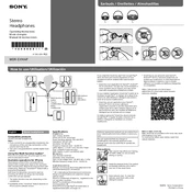 Sony MDR-EX14AP manual cover