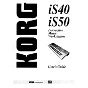 KORG iS40 manual cover