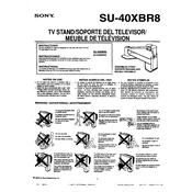 Sony SU-40XBR8 manual cover