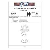 Iris B&M Barstool Green 374480 manual cover