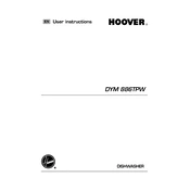 Hoover DYM 886TPW-80 manual cover