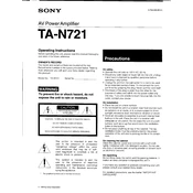 Sony TA-N721 manual cover