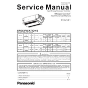 Panasonic FV-04VE1 manual cover