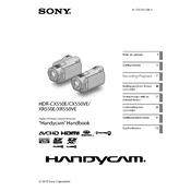 Sony HDR-CX550E manual cover