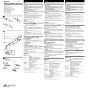 Sony ECM-330 manual cover