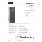 Goodman ARUF Series manual cover