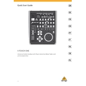 Behringer X-Touch One manual cover