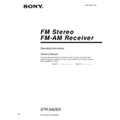 Sony STR-DA2ES manual cover