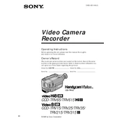 Sony CCD-TRV15 manual cover