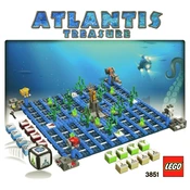 LEGO Atlantis Treasure 3851 Construction Set manual cover