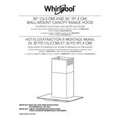 Whirlpool WVW91336KS Hood manual cover