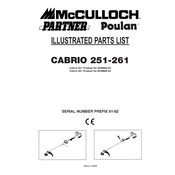 McCulloch Cabrio 251 manual cover