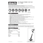 Sealey CS20V Strimmer manual cover