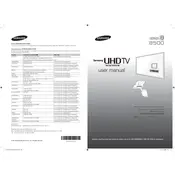 Samsung HU8500 UN50HU8500FXZA TV manual cover