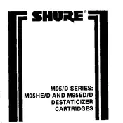 Shure M95HE Microphone manual cover