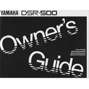 Yamaha DSR-500 Keyboard manual cover