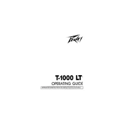 Peavey T-1000 LT Guitar manual cover