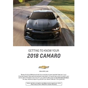 Chevrolet Camaro 2018 manual cover