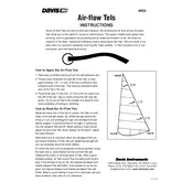 Davis Air-flow Tels 950 Wind-On-Sail Indicator manual cover