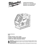 Milwaukee 3421 Laser manual cover