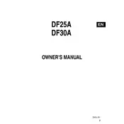 Suzuki DF25A 2019 Outboard Engine manual cover