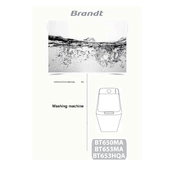 Brandt BT650MA Washing Machine manual cover