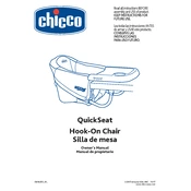 Chicco Hook On Chair Quick Seat Chair manual cover