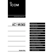 Icom IC-R30 Receiver manual cover