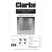 Clarke 6000820 WS2 Welding Screen manual cover