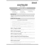 Aztech AAF4630 Air Fryer manual cover