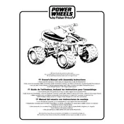 Power Wheels Mattel Barbie Trailrider B2223 Toy manual cover