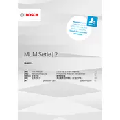 Bosch Series 2 MUMS2EW00G Kitchen Machine manual cover