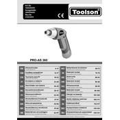 Toolson PRO-AS 360 3909206958 Screwdriver manual cover