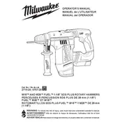 Milwaukee M18 Fuel 0757-20 Hammer manual cover