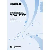 Yamaha TSX-B72 Audio System manual cover