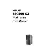 ASUS ESC500 G3 Server manual cover