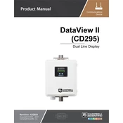 Campbell Scientific DataView II CD295 Data Display manual cover