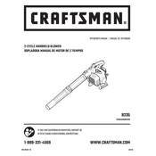 Craftsman CMXGAAMR27AB Blower manual cover