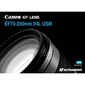 Canon Ultrasonic EF70-200mm f 4L USM manual cover