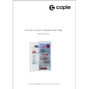 Caple RIL124 Refrigerator manual cover