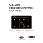 Kia Sedona Rear Seat Entertainment 2019 Minivan manual cover