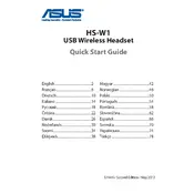 ASUS HS-W1 Headphones manual cover