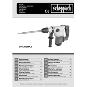 Scheppach DH1200MAX 5907901901 Rotary Hammer manual cover